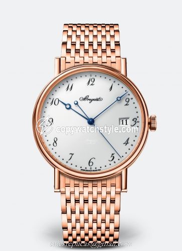 Breguet Classique 5177 Rose Gold / White / Bracelet 5177BR/29/RV0 Breguet Classique 5177 Rose Gold / White / Bracelet 5177BR/29/RV0