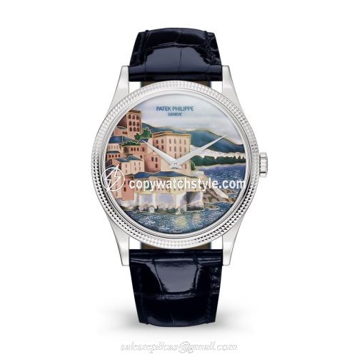 Patek Philippe Calatrava 5177G Italian Scenes / Cinque Terre 5177G-010 Patek Philippe Calatrava 5177G Italian Scenes / Cinque Terre 5177G-010