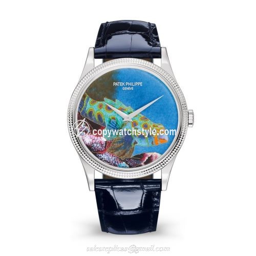 Patek Philippe Calatrava 5177G Italian Scenes / Tropical Fish 5177G-013 Patek Philippe Calatrava 5177G Italian Scenes / Tropical Fish 5177G-013