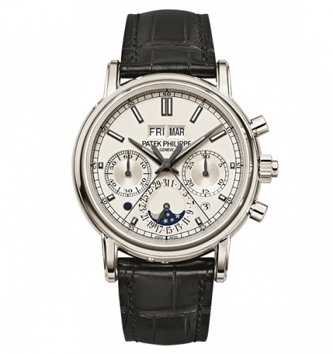 Patek Philippe Perpetual Calendar Split-Seconds Chronograph 5204 Platinum / Silver 5204P-001 Patek Philippe Perpetual Calendar Split-Seconds Chronograph 5204 Platinum / Silver 5204P-001