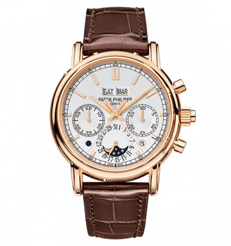 Patek Philippe Perpetual Calendar Split-Seconds Chronograph 5204 Rose Gold / Silver 5204R-001 Patek Philippe Perpetual Calendar Split-Seconds Chronograph 5204 Rose Gold / Silver 5204R-001