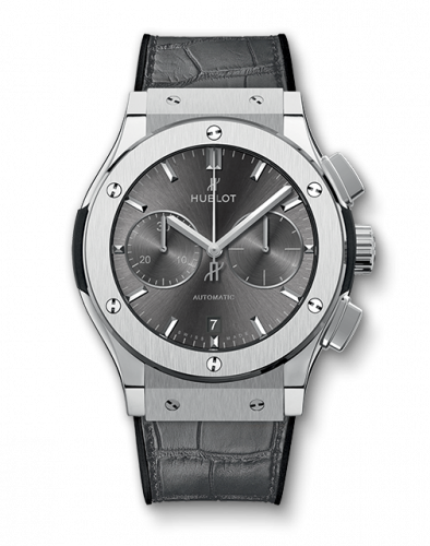 Hublot Classic Fusion 45 Chronograph Titanium / Racing Grey 521.NX.7071.LR Hublot Classic Fusion 45 Chronograph Titanium / Racing Grey 521.NX.7071.LR