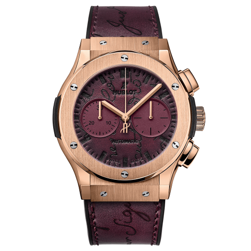 Hublot Classic Fusion 45 Chronograph Berluti Scritto Bordeaux 521.OX.050V.VR.BER18 Hublot Classic Fusion 45 Chronograph Berluti Scritto Bordeaux 521.OX.050V.VR.BER18