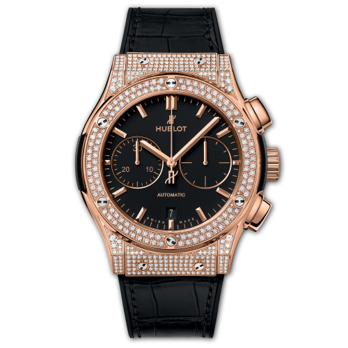 Hublot Classic Fusion 45 Chronograph King Gold / Pave 521.OX.1181.LR.1704 Hublot Classic Fusion 45 Chronograph King Gold / Pave 521.OX.1181.LR.1704
