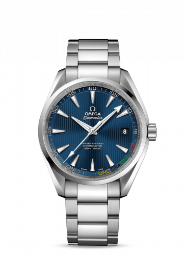 Omega Seamaster Aqua Terra 150m Master Co-Axial 41.5 Stainless Steel / Blue / Bracelet / Olympic Collection PyeongChang 2018 522.10.42.21.03.001