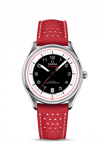 Omega Seamaster Master Co-Axial 39.5 Olympic Timekeeper Stainless Steel / Black / Red 522.32.40.20.01.004 Omega Seamaster Master Co-Axial 39.5 Olympic Timekeeper Stainless Steel / Black / Red 522.32.40.20.01.004