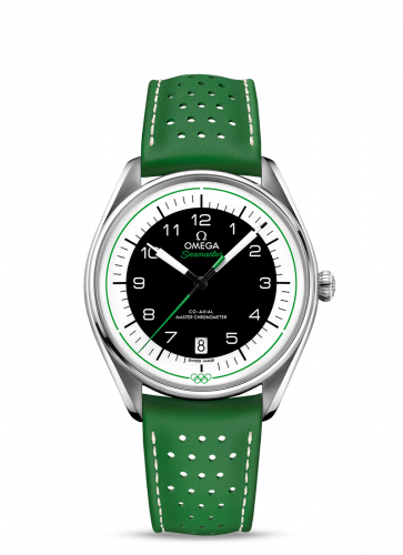 Omega Seamaster Master Co-Axial 39.5 Olympic Timekeeper Stainless Steel / Black / Green 522.32.40.20.01.005 Omega Seamaster Master Co-Axial 39.5 Olympic Timekeeper Stainless Steel / Black / Green 522.32.40.20.01.005