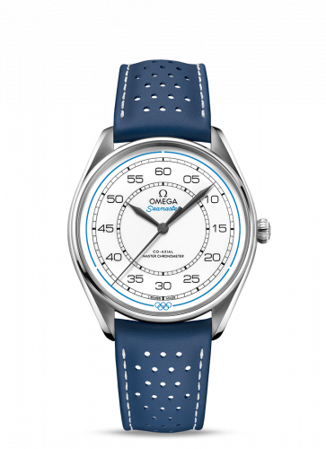 Omega Seamaster Master Co-Axial 39.5 Olympic Timekeeper Stainless Steel / White / Blue 522.32.40.20.04.001 Omega Seamaster Master Co-Axial 39.5 Olympic Timekeeper Stainless Steel / White / Blue 522.32.40.20.04.001