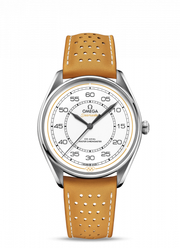 Omega Seamaster Master Co-Axial 39.5 Olympic Timekeeper Stainless Steel / White / Yellow 522.32.40.20.04.002 Omega Seamaster Master Co-Axial 39.5 Olympic Timekeeper Stainless Steel / White / Yellow 522.32.40.20.04.002