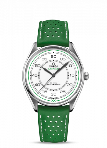 Omega Seamaster Master Co-Axial 39.5 Olympic Timekeeper Stainless Steel / White / Green 522.32.40.20.04.005 Omega Seamaster Master Co-Axial 39.5 Olympic Timekeeper Stainless Steel / White / Green 522.32.40.20.04.005
