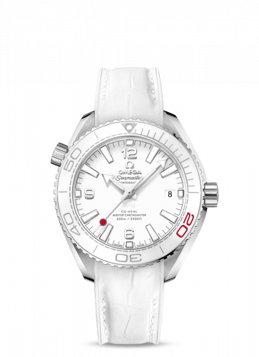 Omega Seamaster Planet Ocean 600M Co-Axial 39.5 Master Chronometer Stainless Steel / White / Alligator 522.33.40.20.04.001 Omega Seamaster Planet Ocean 600M Co-Axial 39.5 Master Chronometer Stainless Steel / White / Alligator 522.33.40.20.04.001