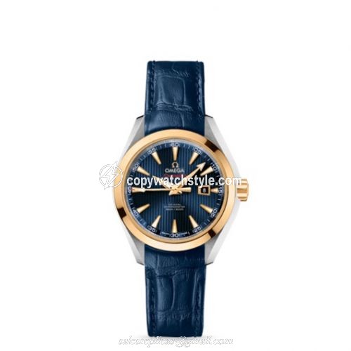 Omega Seamaster Aqua Terra 150M Co-Axial 34 Stainless Steel / Yellow Gold / Blue / Bracelet / Olympic Collection London 2012 522.23.34.20.03.001 Omega Seamaster Aqua Terra 150M Co-Axial 34 Stainless Steel / Yellow Gold / Blue / Bracelet / Olympic Collection London 2012 522.23.34.20.03.001