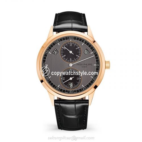 Patek Philippe Annual Calendar Regulator 5235 Rose Gold / Graphite 5235/50R-001 Patek Philippe Annual Calendar Regulator 5235 Rose Gold / Graphite 5235/50R-001