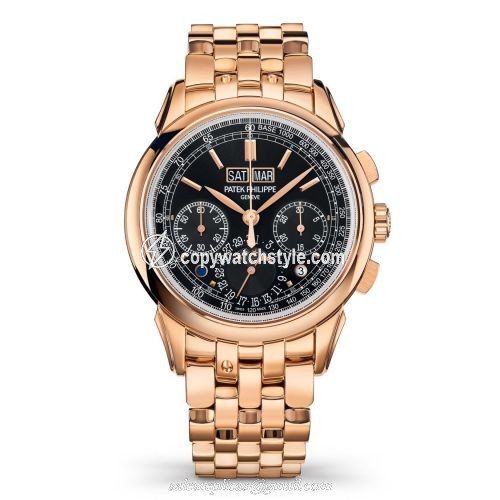 Patek Philippe Perpetual Calendar Chronograph 5270 Rose Gold / Black / Bracelet 5270/1R-001