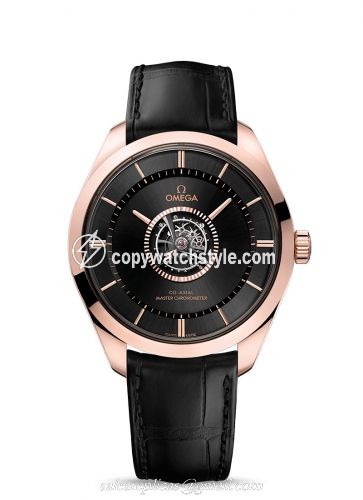 Omega De Ville Tresor Tourbillon Sedna Gold / Black 529.53.43.22.01.001