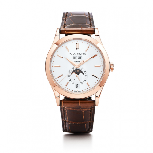 Patek Philippe Annual Calendar 5396 Tiffany Rose Gold / Silver 5396R-011 T Patek Philippe Annual Calendar 5396 Tiffany Rose Gold / Silver 5396R-011 T