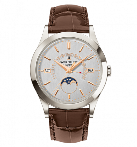 Patek Philippe Perpetual Calendar 5496 Platinum / Silver 5496P-015 Patek Philippe Perpetual Calendar 5496 Platinum / Silver 5496P-015