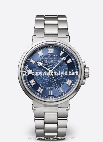 Breguet Marine 5517 White Gold / Blue / Bracelet 5517BB/Y2/BZ0 Breguet Marine 5517 White Gold / Blue / Bracelet 5517BB/Y2/BZ0
