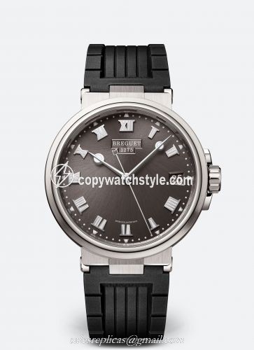 Breguet Marine 5517 Titanium / Slate Grey / Rubber 5517TI/G2/5ZU Breguet Marine 5517 Titanium / Slate Grey / Rubber 5517TI/G2/5ZU