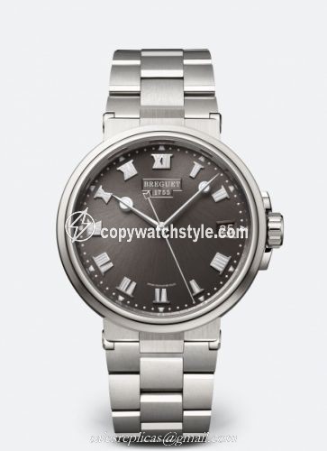 Breguet Marine 5517 Titanium / Slate Grey / Bracelet 5517TI/G2/TZ0 Breguet Marine 5517 Titanium / Slate Grey / Bracelet 5517TI/G2/TZ0