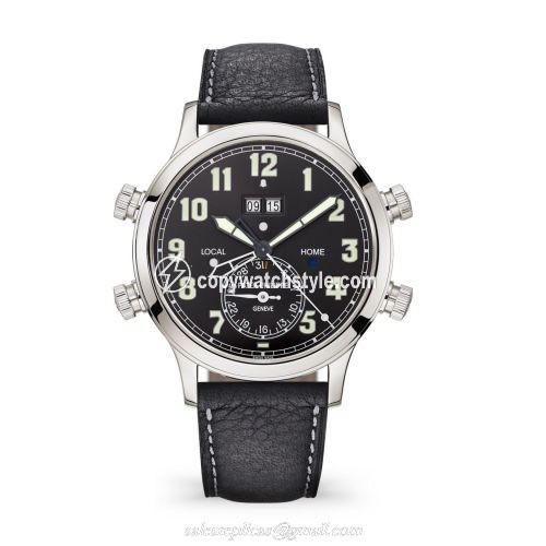 Patek Philippe Calatrava Pilot Travel Time Alarm 5520 Platinum / Black 5520P-001 Patek Philippe Calatrava Pilot Travel Time Alarm 5520 Platinum / Black 5520P-001