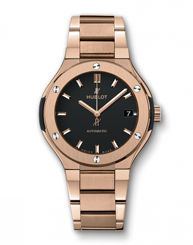 Hublot Classic Fusion 38 King Gold / Black / Bracelet 568.OX.1180.OX Hublot Classic Fusion 38 King Gold / Black / Bracelet 568.OX.1180.OX
