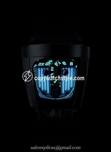 MB&F Horological Machine HMX Black Badger Phantom Blue 57.STBL.B MB&F Horological Machine HMX Black Badger Phantom Blue 57.STBL.B