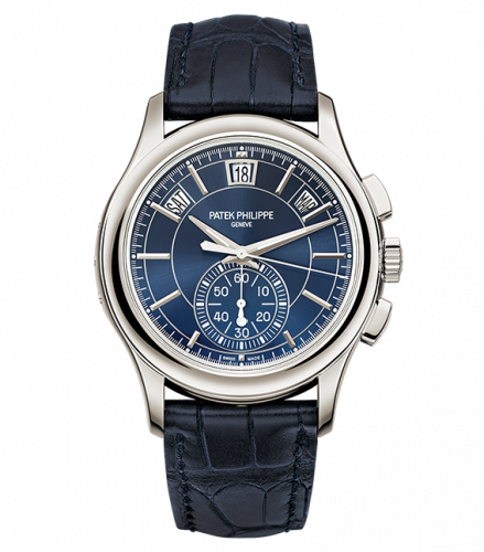 Patek Philippe Annual Calendar Chronograph 5905 Platinum / Blue 5905P-001 Patek Philippe Annual Calendar Chronograph 5905 Platinum / Blue 5905P-001