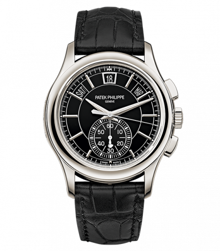 Patek Philippe Annual Calendar Chronograph 5905 Platinum / Black 5905P-010 Patek Philippe Annual Calendar Chronograph 5905 Platinum / Black 5905P-010