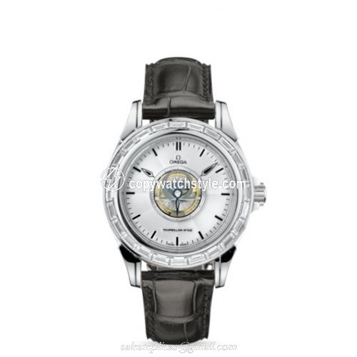 Omega De Ville Tourbillon White Gold / Baguette 5924.30.32