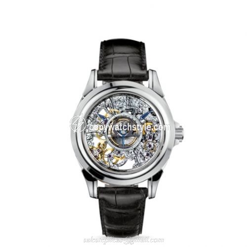 Omega De Ville Tourbillon Platinum / Skeleton 5945.30.31