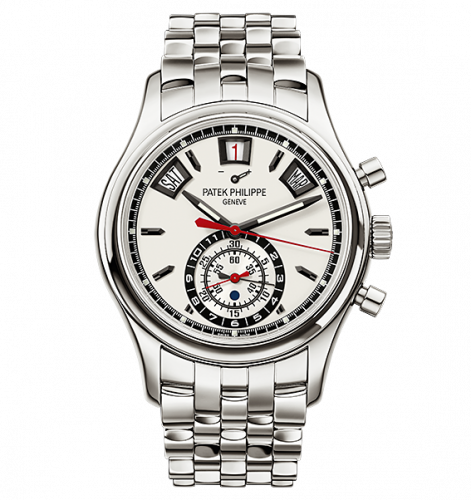 Patek Philippe Annual Calendar Chronograph 5960 Stainless Steel / Silver 5960/1A-001 Patek Philippe Annual Calendar Chronograph 5960 Stainless Steel / Silver 5960/1A-001