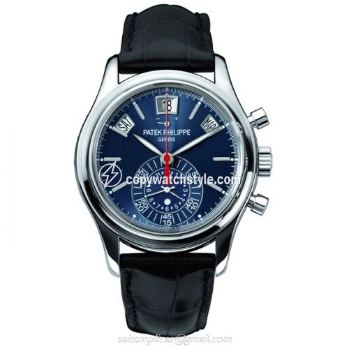 Patek Philippe Annual Calendar Chronograph 5960 White Gold / Blue / Moscow 5960G-010 Patek Philippe Annual Calendar Chronograph 5960 White Gold / Blue / Moscow 5960G-010