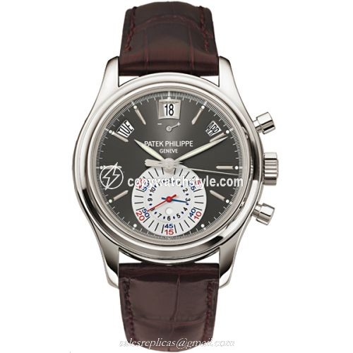 Patek Philippe Annual Calendar Chronograph 5960 Platinum / Grey 5960P-001 Patek Philippe Annual Calendar Chronograph 5960 Platinum / Grey 5960P-001