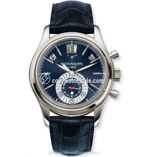 Patek Philippe Annual Calendar Chronograph 5960 Platinum / Blue 5960P-015 Patek Philippe Annual Calendar Chronograph 5960 Platinum / Blue 5960P-015