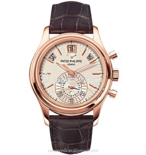 Patek Philippe Annual Calendar Chronograph 5960 Rose Gold / Silver 5960R-011 Patek Philippe Annual Calendar Chronograph 5960 Rose Gold / Silver 5960R-011