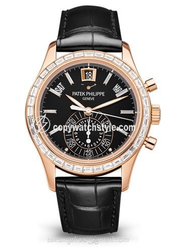 Patek Philippe Annual Calendar Chronograph 5961 Rose Gold / Black 5961R-010 Patek Philippe Annual Calendar Chronograph 5961 Rose Gold / Black 5961R-010