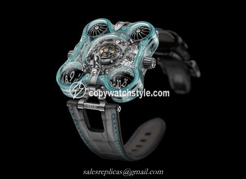MB&F Horological Machine N6 Alien Nation HM6 Turquoise 60.STPT.B MB&F Horological Machine N6 Alien Nation HM6 Turquoise 60.STPT.B