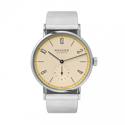 Nomos Glashutte Tangomat A Century of Bauhaus Yellow 601.S12