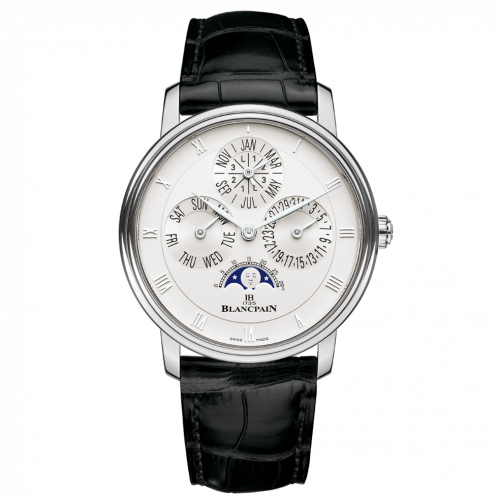Blancpain Villeret Quantieme Perpetuel White Gold / Opaline 6057-1542-55B Blancpain Villeret Quantieme Perpetuel White Gold / Opaline 6057-1542-55B