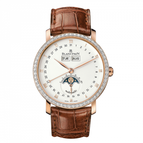 Blancpain Villeret Quantieme Complet Red Gold / White / Diamond 6263-2942-55B