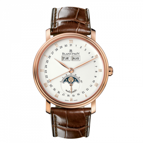 Blancpain Villeret Quantieme Complet Red Gold / White 6263-3642-55 Blancpain Villeret Quantieme Complet Red Gold / White 6263-3642-55
