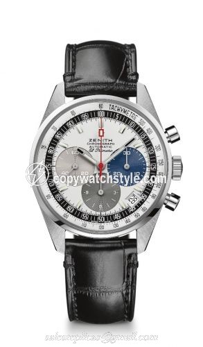 Zenith El Primero A386 Revival 50th Anniversary El Primero White Gold 65.A386.400/69.C815