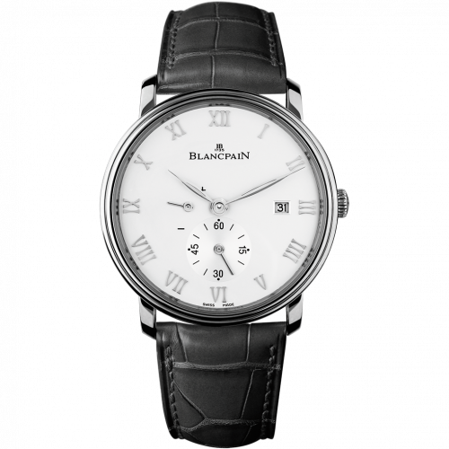 Blancpain Villeret Ultraplate Power Reserve Date Stainless Steel / White 6606-1127-55B Blancpain Villeret Ultraplate Power Reserve Date Stainless Steel / White 6606-1127-55B