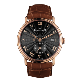 Blancpain Villeret Ultraplate Power Reserve Date Red Gold / Black 6606-3630-55B Blancpain Villeret Ultraplate Power Reserve Date Red Gold / Black 6606-3630-55B