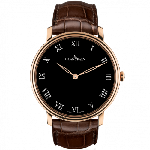 Blancpain Villeret Manuelle Piece Unique Grande Decoration / Black Enamel 6615-3637-55B