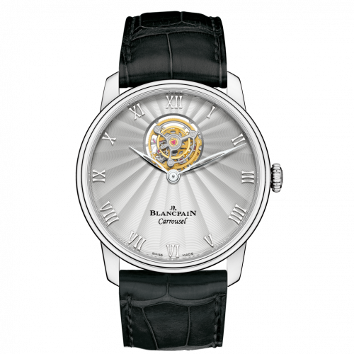 Blancpain Villeret Carrousel Volant Une Minute Platinum 66228-3442-55B Blancpain Villeret Carrousel Volant Une Minute Platinum 66228-3442-55B