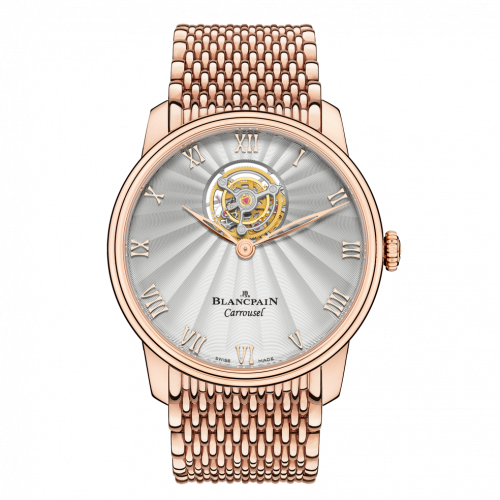 Blancpain Villeret Carrousel Volant Une Minute Red Gold / Bracelet 66228-3642-MMB