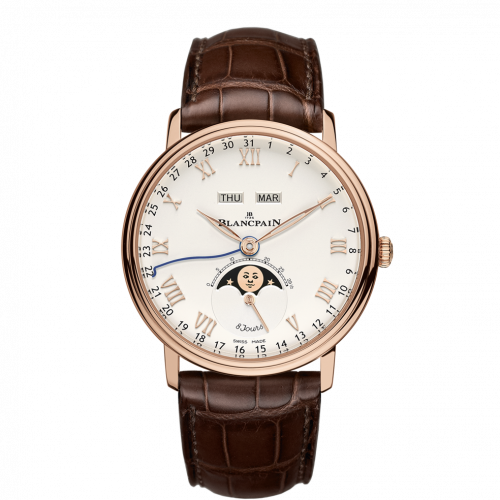 Blancpain Villeret Quantieme Complet 8 Jours Red Gold / White 6639-3642-55B