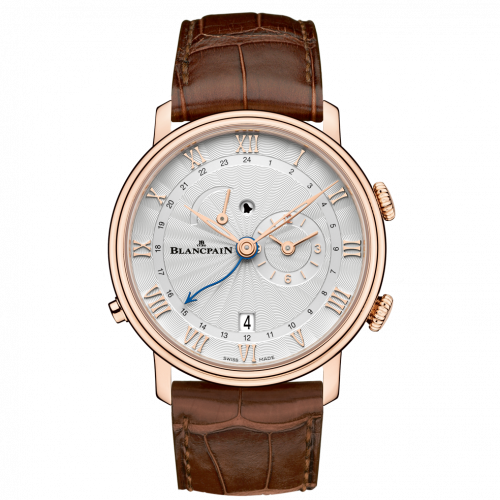 Blancpain Villeret Reveil GMT Red Gold / Opalin 6640-3642-55B